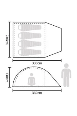 Mountain Warehouse 023713 WEEKENDER 4PERSON 4 Mountain Warehouse 023713 WEEKENDER 4PERSON -MOUTAIN WAREHOUSE 023713 dbl weekender 4person har ss25 03