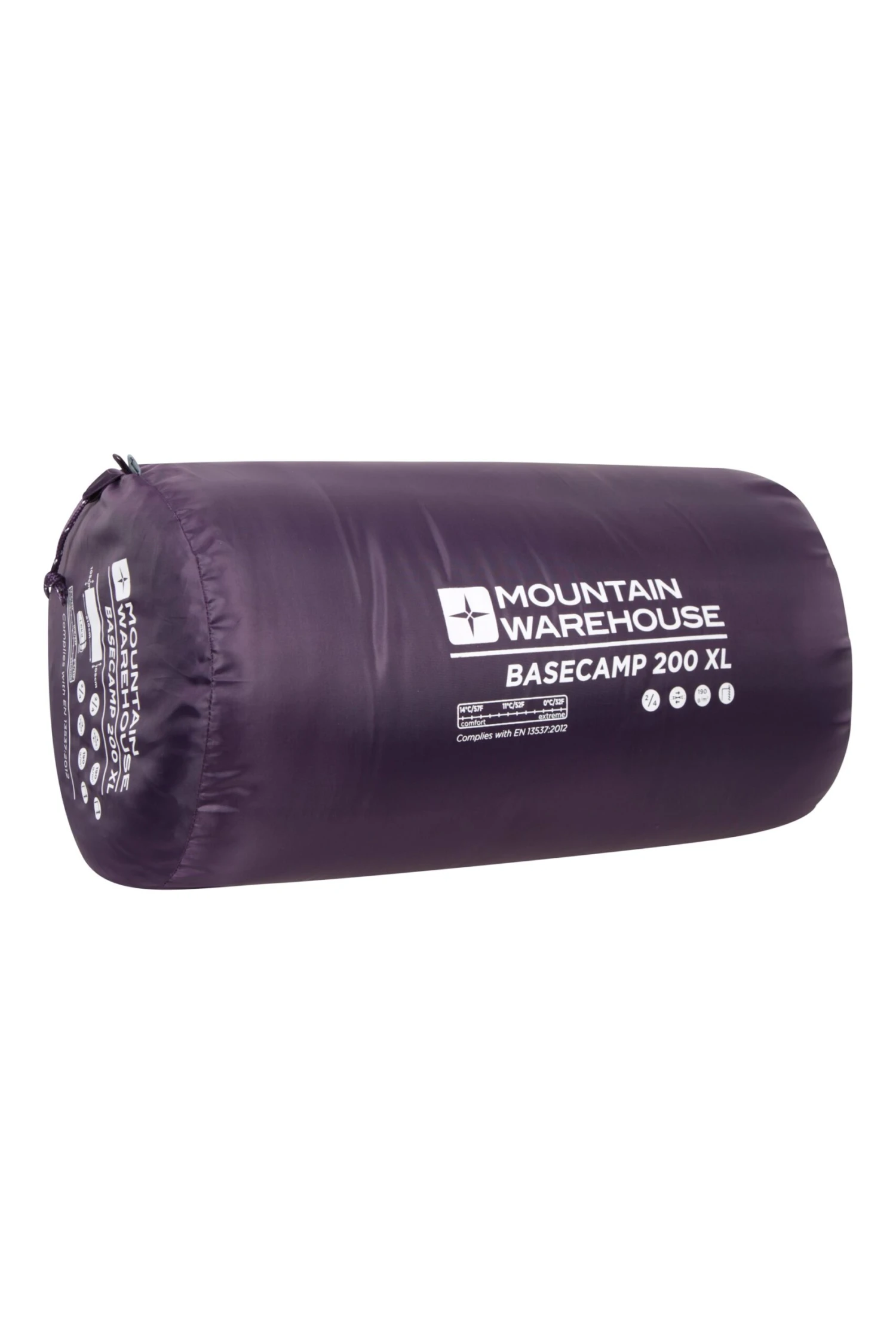 Basecamp 200 XL Sleeping Bag Mountain Warehouse Basecamp 200 XL Sleeping Bag -MOUTAIN WAREHOUSE 026833 pur basecamp 200 xl sleeping bag har aw22 02 scaled