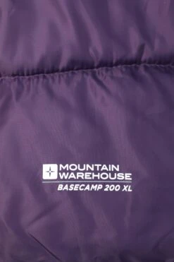 Mountain Warehouse Basecamp 200 XL Sleeping Bag 7 Mountain Warehouse Basecamp 200 XL Sleeping Bag -MOUTAIN WAREHOUSE 026833 pur basecamp 200 xl sleeping bag har aw22 09
