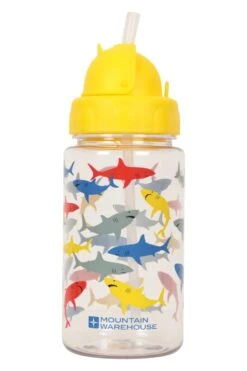 Mountain Warehouse BPA-Free Shark Print Kids Water Bottle - 450ml