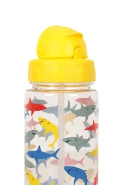 Mountain Warehouse BPA-Free Shark Print Kids Water Bottle - 450ml -MOUTAIN WAREHOUSE 035311 blu bpa free bottle 450ml har ss22 04