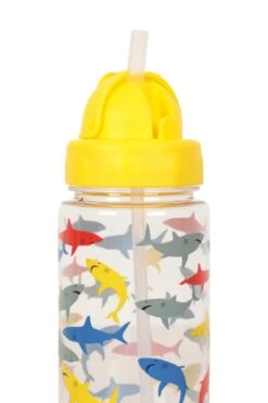 Mountain Warehouse BPA-Free Shark Print Kids Water Bottle - 450ml -MOUTAIN WAREHOUSE 035311 blu bpa free bottle 450ml har ss22 05