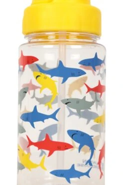 Mountain Warehouse BPA-Free Shark Print Kids Water Bottle - 450ml -MOUTAIN WAREHOUSE 035311 blu bpa free bottle 450ml har ss22 07