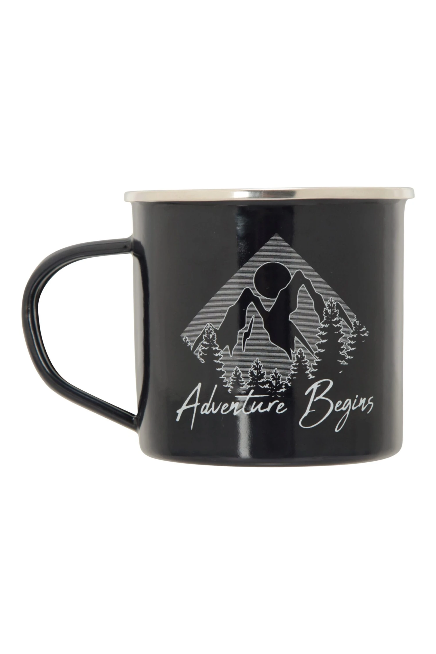 Enamel Mug - Adventure Begins Mountain Warehouse Enamel Mug - Adventure Begins -MOUTAIN WAREHOUSE 037338 bla enamel mug adventure begins har aw21 01 scaled