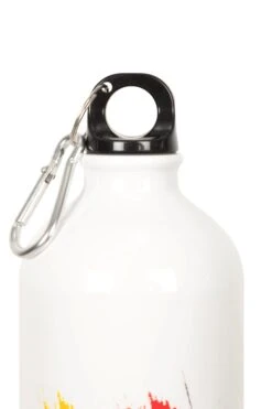 Mountain Warehouse 1L Metallic Bottle With Karabiner - Germany -MOUTAIN WAREHOUSE 043696 whi mtlc bottle w kb printed germany 1l har aw22 05