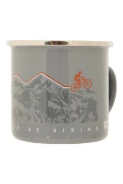 Mountain Warehouse Enamel Mug - I Would Rather Be Biking 4 Mountain Warehouse Enamel Mug - I Would Rather Be Biking -MOUTAIN WAREHOUSE 052964 gre enamel mug i would rather be biking har aw21 03