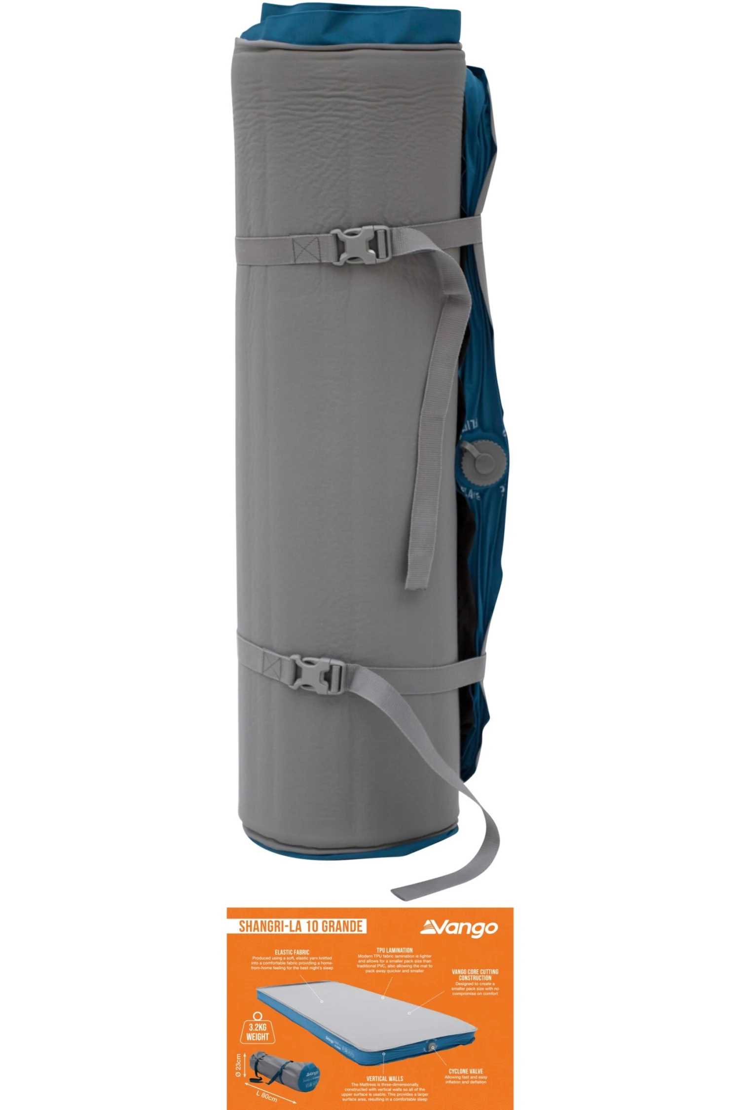 M0AACF Shangri-La II 10cm Grande Sleeping Mat Vango M0AACF Shangri-La II 10cm Grande Sleeping Mat -MOUTAIN WAREHOUSE m0aacf 001 shangrilaii10cmgrandesleepingmat20250217082127 4 scaled