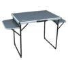 M10E43 Alu Top Camping Table With Folding Side Tables