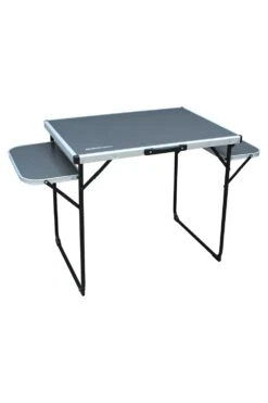 M10E43 Alu Top Camping Table With Folding Side Tables