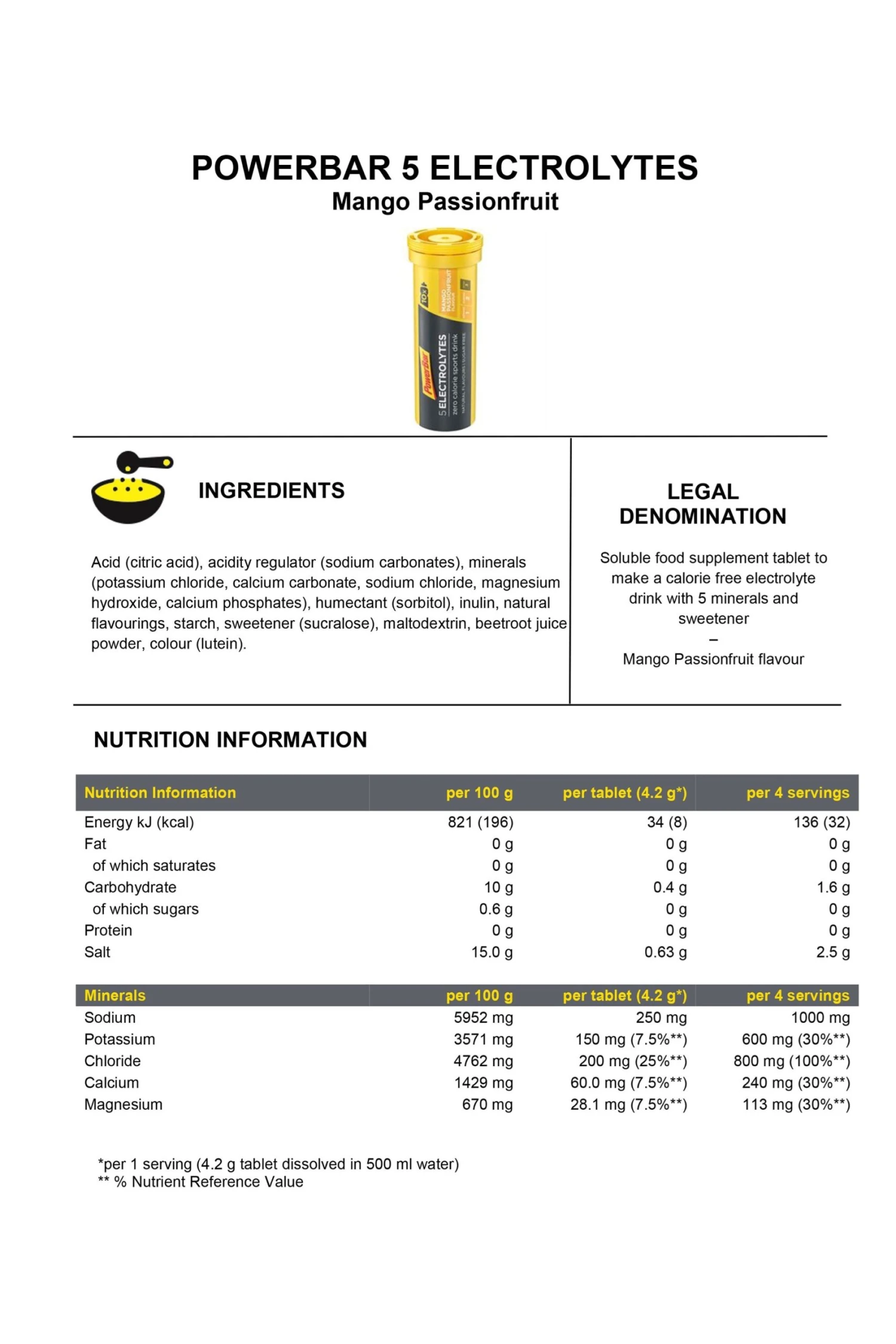 5 Electrolytes Sports Drink 120 Tablets (10 Tubes) Powerbar 5 Electrolytes Sports Drink 120 Tablets (10 Tubes) -MOUTAIN WAREHOUSE m18d56 001 5electrolytestablets12tubes10tabspertube20220708123656 3 scaled