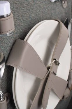 M1DCC9 2 Person Grey Tweed Fitted Picnic Basket -MOUTAIN WAREHOUSE m1dcc9 001 2persongreytweedfittedpicnicbasket20230629035109 6