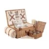 M1EF14 Wicker Deluxe 4 Person Traditional Picnic Basket -MOUTAIN WAREHOUSE m1ef14 001 wickerdeluxe4persontraditionalpicnicbasket20230607043643 1