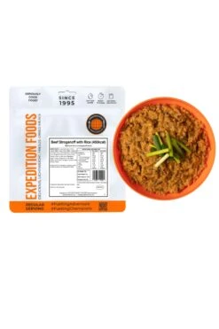 Camping Food - Beef Stroganoff With Rice