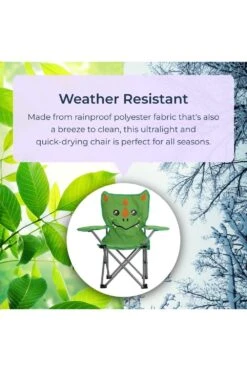M4EE00 Kids Mini Folding Camping Chair Green Dinosaur -MOUTAIN WAREHOUSE m4ee00 001 kidsminifoldingcampingchairgreendinosaur20250214115132 2