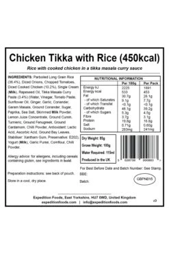 Camping Food - Chicken Tikka With Rice 4 Camping Food - Chicken Tikka With Rice -MOUTAIN WAREHOUSE m5168b 001 campingfoodchickentikkawithrice20221223012116 3