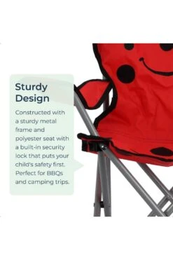M577EE Kids Mini Folding Camping Chair Red Ladybird 4 M577EE Kids Mini Folding Camping Chair Red Ladybird -MOUTAIN WAREHOUSE m577ee 001 kidsminifoldingcampingchairredladybird20250214115141 3