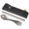 Light My Fire M5C096 Spork & Straw Kit Titanium