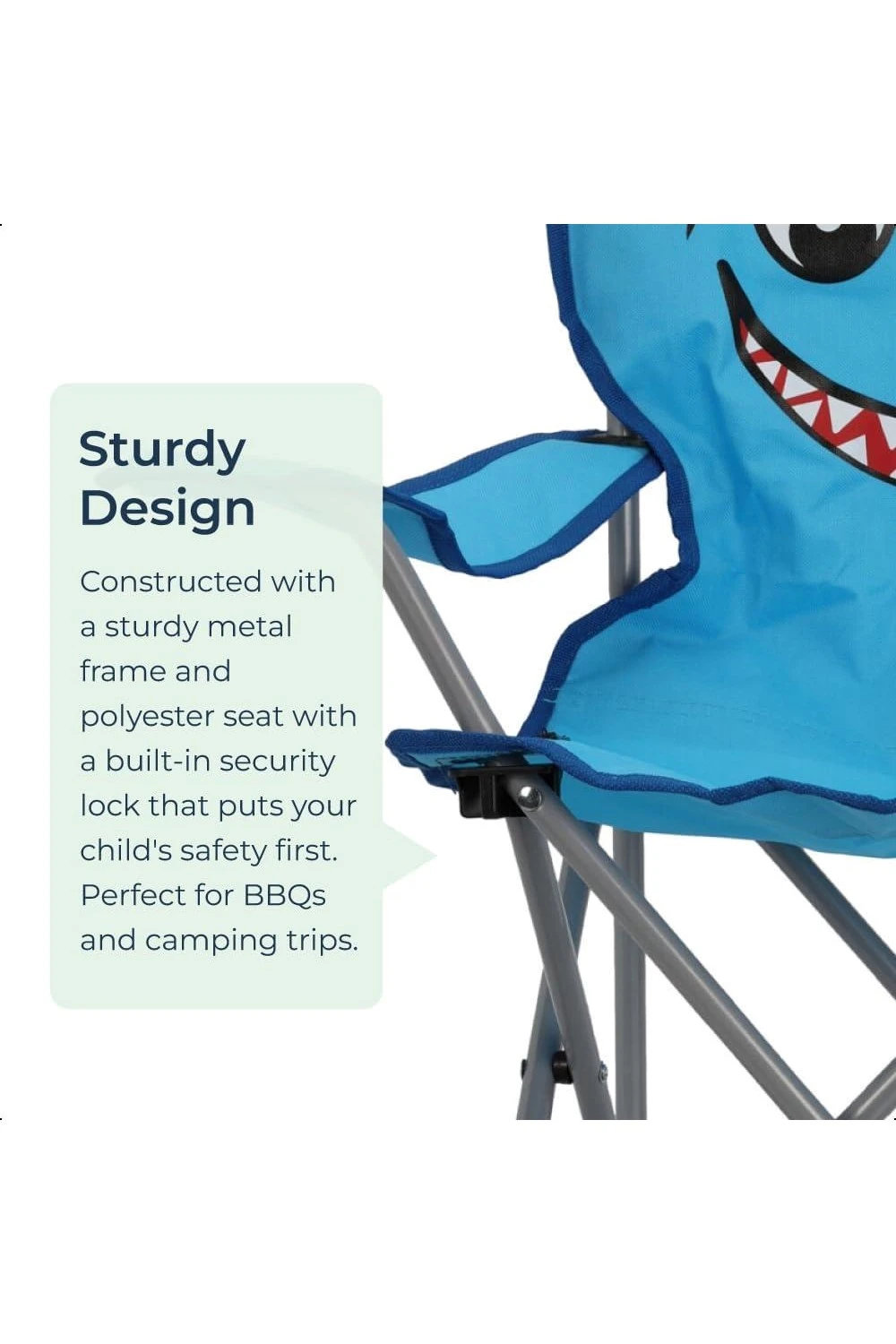 M601D7 Kids Mini Folding Camping Chair Blue Shark M601D7 Kids Mini Folding Camping Chair Blue Shark -MOUTAIN WAREHOUSE m601d7 001 kidsminifoldingcampingchairblueshark20250214115126 2
