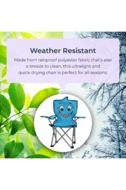 M601D7 Kids Mini Folding Camping Chair Blue Shark 4 M601D7 Kids Mini Folding Camping Chair Blue Shark -MOUTAIN WAREHOUSE m601d7 001 kidsminifoldingcampingchairblueshark20250214115126 3