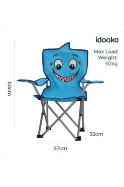 M601D7 Kids Mini Folding Camping Chair Blue Shark 6 M601D7 Kids Mini Folding Camping Chair Blue Shark -MOUTAIN WAREHOUSE m601d7 001 kidsminifoldingcampingchairblueshark20250214115126 5