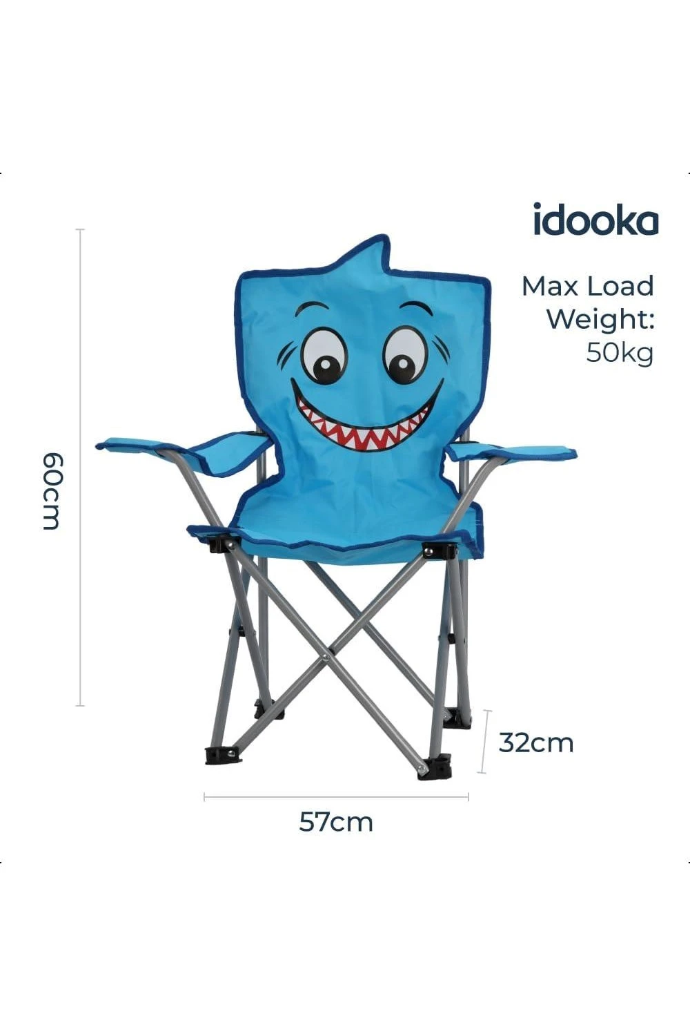 M601D7 Kids Mini Folding Camping Chair Blue Shark M601D7 Kids Mini Folding Camping Chair Blue Shark -MOUTAIN WAREHOUSE m601d7 001 kidsminifoldingcampingchairblueshark20250214115126 5