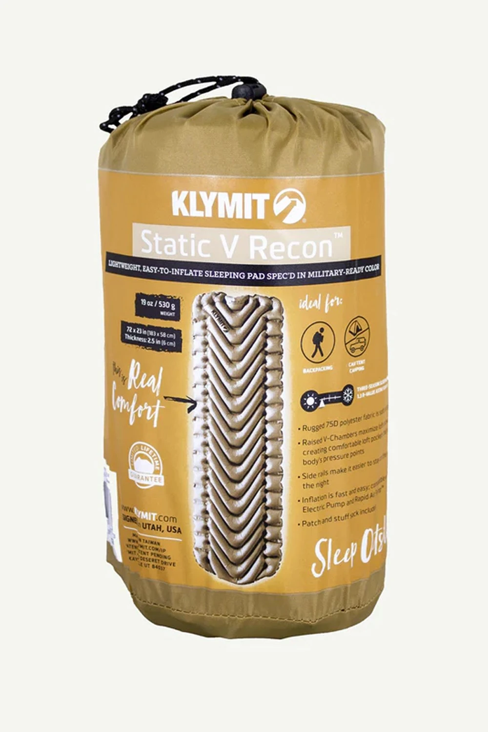 M67F7C Static V Camping Sleeping Pad Klymit M67F7C Static V Camping Sleeping Pad -MOUTAIN WAREHOUSE m67f7c 001 staticvcampingsleepingpad20230531055155 4