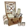 M81E74 Wicker Deluxe 2 Person Traditional Picnic Basket