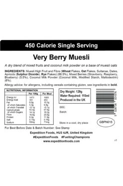 Camping Food - Very Berry Muesli -MOUTAIN WAREHOUSE m84e19 001 campingfoodveryberrymuesli20221223022113 3