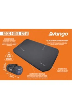 Vango M87A6C Rock & Roll 12cm Self-Inflating Sleeping Mattress 3 Vango M87A6C Rock & Roll 12cm Self-Inflating Sleeping Mattress -MOUTAIN WAREHOUSE m87a6c 001 rockroll12cmselfinflatingsleepingmattress20240430102112 2