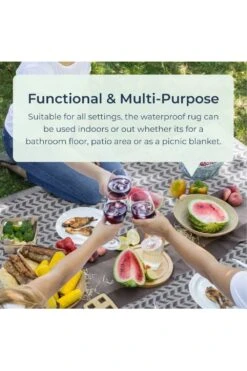 Chevrons Camping Rug 120cm X 180cm -MOUTAIN WAREHOUSE m8e654 001 chevronscampingrug120cmx180cm20230405102117 4