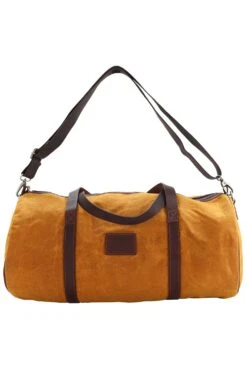 Mens Canvas Barrel Bag