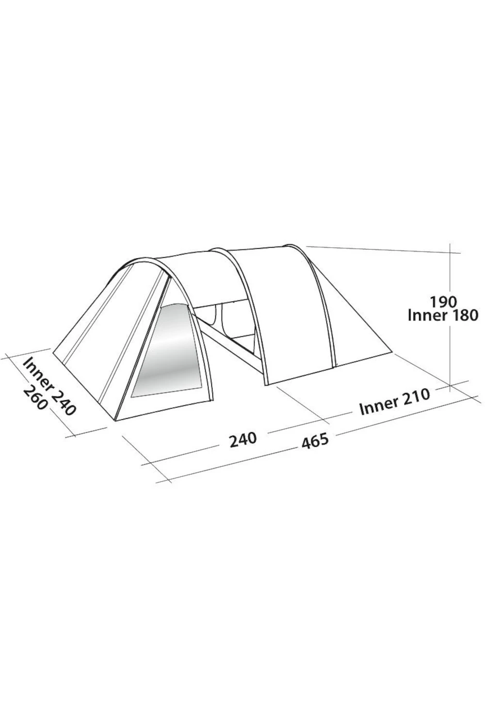 M912E2 Galaxy 400 4 Man Tent Easy Camp M912E2 Galaxy 400 4 Man Tent -MOUTAIN WAREHOUSE