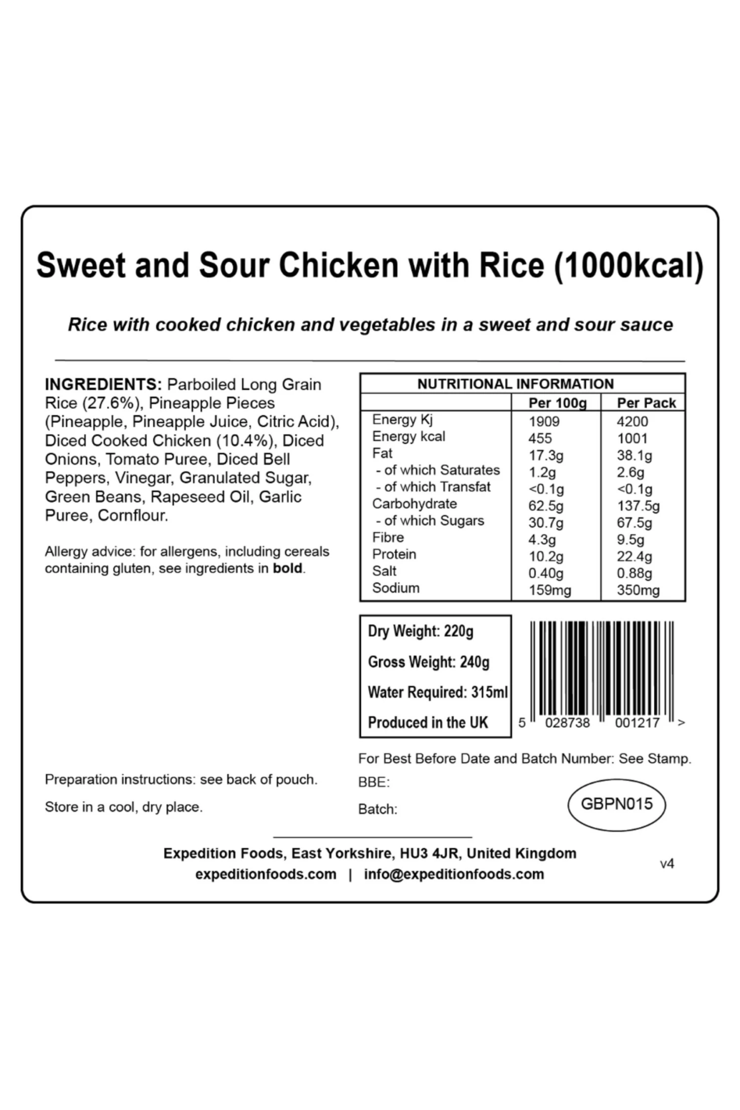 M9C1A8 Sweet and Sour Chicken with Rice (1000kcal) M9C1A8 Sweet And Sour Chicken With Rice (1000kcal) -MOUTAIN WAREHOUSE m9c1a8 001 sweetandsourchickenwithrice1000kcal20230712040639 3 scaled