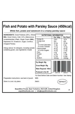 Camping Food - Fish & Potato With Parsley Sauce -MOUTAIN WAREHOUSE ma4d76 001 campingfoodfishpotatowithparsleysauce20221223012118 3