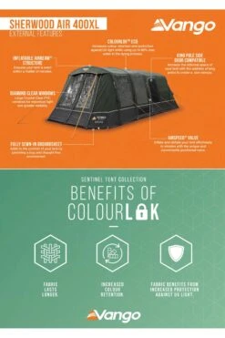 Vango MA7AD6 Sherwood Air 400XL Tent (4 Person) 4 Vango MA7AD6 Sherwood Air 400XL Tent (4 Person) -MOUTAIN WAREHOUSE ma7ad6 001 sherwoodair400xltent4person20250217082120 3
