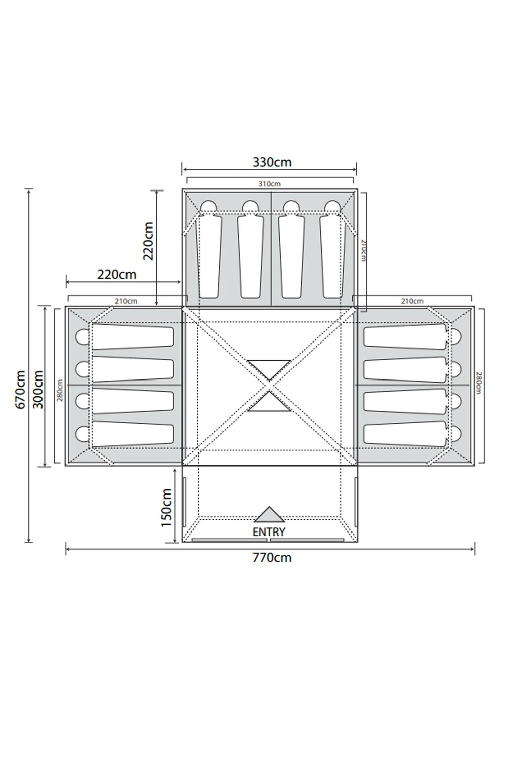 Camp Star 1200 (2022) 8 Man Tent Bundle Camp Star 1200 (2022) 8 Man Tent Bundle -MOUTAIN WAREHOUSE macc95 001 campstar120020228mantentbundle20230427090609 9