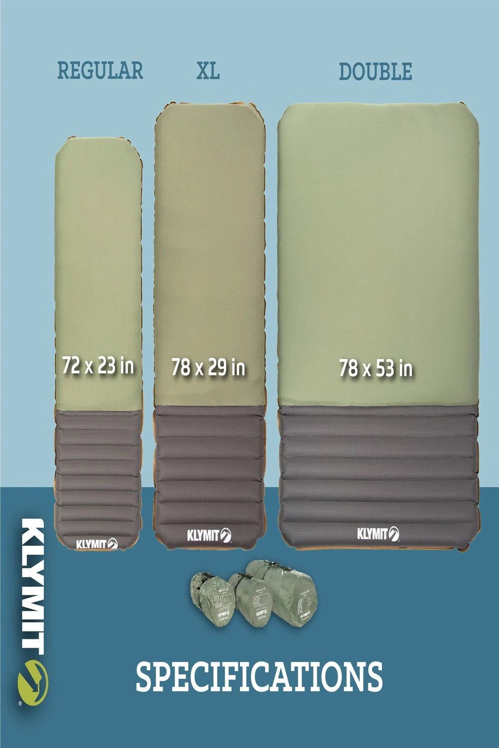 MB4327 Klymaloft Extra Large Sleeping Pad Klymit MB4327 Klymaloft Extra Large Sleeping Pad -MOUTAIN WAREHOUSE