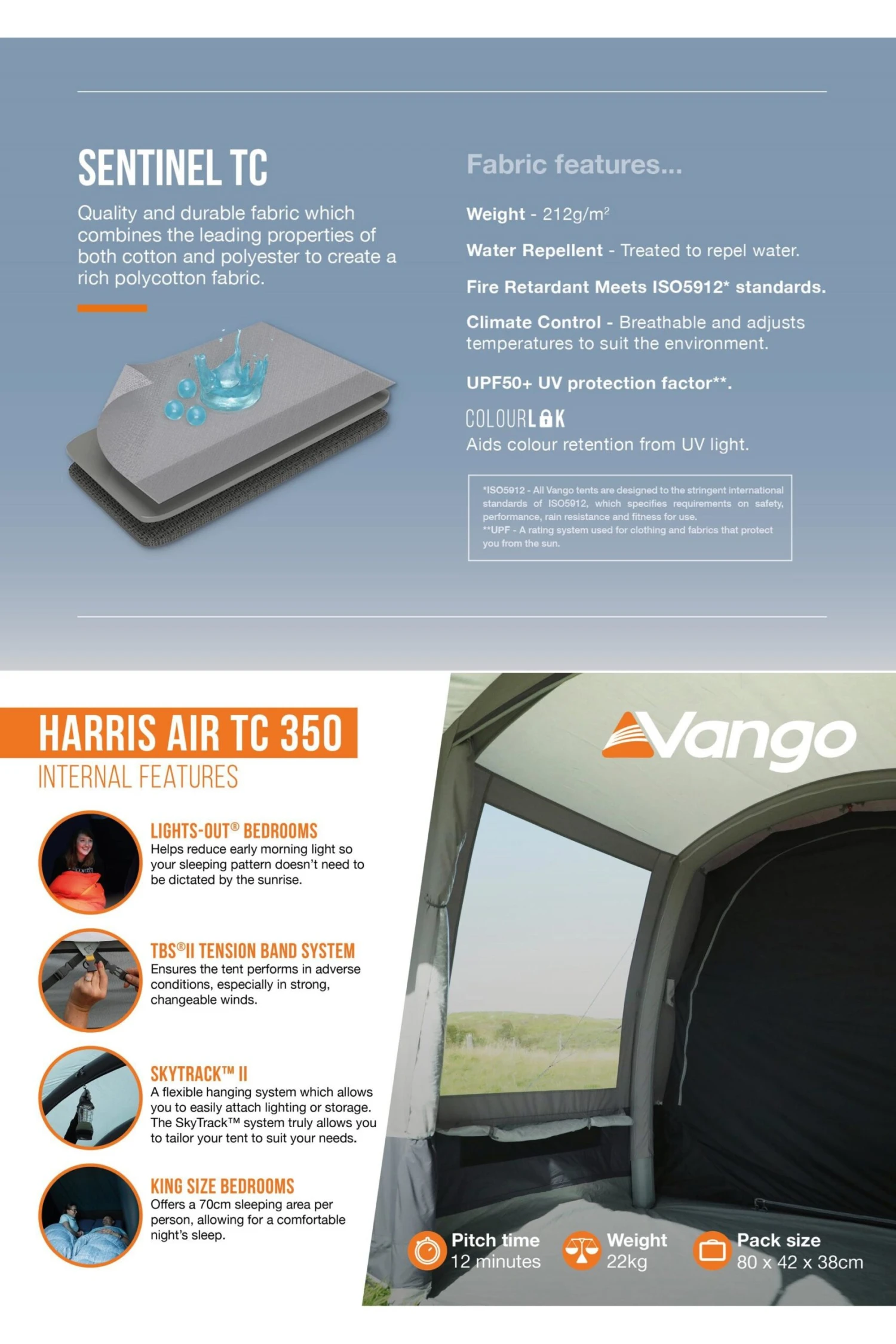 MB61A6 Harris Air Technical Cotton 350 Tent (3 Person) Vango MB61A6 Harris Air Technical Cotton 350 Tent (3 Person) -MOUTAIN WAREHOUSE mb61a6 001 harrisairtechnicalcotton350tent3person20250219115128 4 scaled