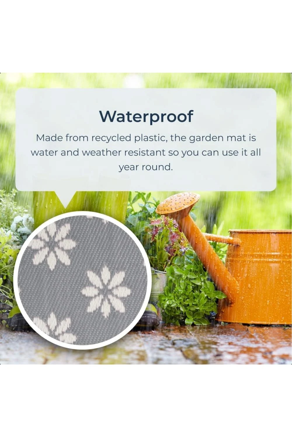 Floral Outdoor Camping Rug 120cm x 180cm Floral Outdoor Camping Rug 120cm X 180cm -MOUTAIN WAREHOUSE