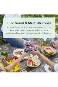 Floral Outdoor Camping Rug 120cm X 180cm 5 Floral Outdoor Camping Rug 120cm X 180cm -MOUTAIN WAREHOUSE mbbd97 001 floraloutdoorcampingrug120cmx180cm20230405102115 4