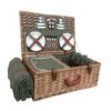 MC7666 Wicker 4 Person Green Tweed Picnic Basket 1 MC7666 Wicker 4 Person Green Tweed Picnic Basket -MOUTAIN WAREHOUSE mc7666 001 wicker4persongreentweedpicnicbasket20230607043619 1