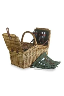 MD0B39 Wicker 2 Person Butterfly Lidded Picnic Basket 4 MD0B39 Wicker 2 Person Butterfly Lidded Picnic Basket -MOUTAIN WAREHOUSE md0b39 001 wicker2personbutterflyliddedpicnicbasket20230607043610 3