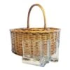 ME4630 Wicker Drinks Basket With Straight Glasses 1 ME4630 Wicker Drinks Basket With Straight Glasses -MOUTAIN WAREHOUSE me4630 001 wickerdrinksbasketwithstraightglasses20250317063709 1
