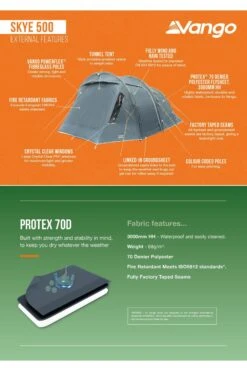 Vango ME7368 Skye Tent (5 Person) 4 Vango ME7368 Skye Tent (5 Person) -MOUTAIN WAREHOUSE me7368 001 skyetent5person20250512113636 3