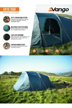Vango ME7368 Skye Tent (5 Person) 5 Vango ME7368 Skye Tent (5 Person) -MOUTAIN WAREHOUSE me7368 001 skyetent5person20250512113636 4