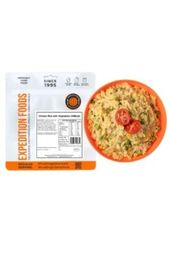 Camping Food - Chicken Rice With Vegetables