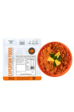 Camping Food - Sweet & Sour Chicken With Rice